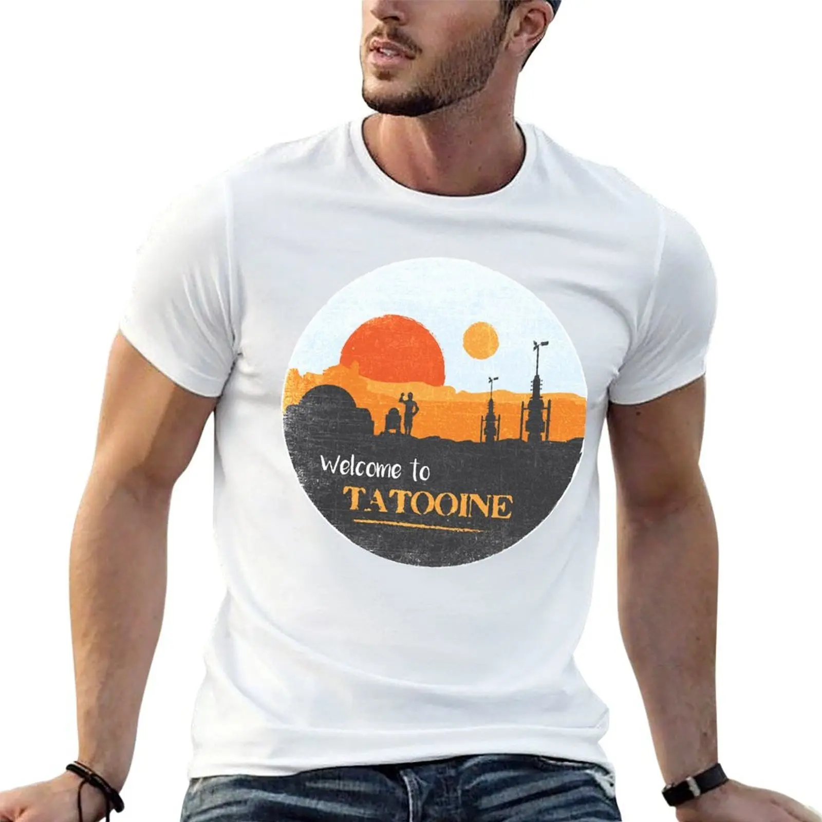 Welcome To Tatooine T-Shirt summer shirt designer shirts mens graphic t-shirts funny