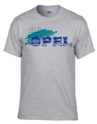 Opel Auto Logo Grau T-Shirt -495_Grau