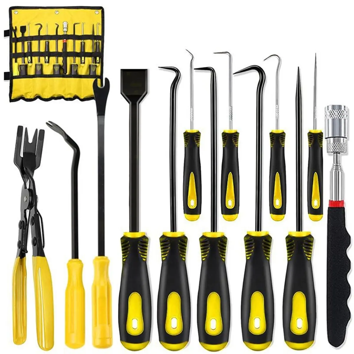 13pcs Auto Oil Seal & Gasket Removal Hook Tool Set Automotive Repair equipments Alloy Steel + Plastic