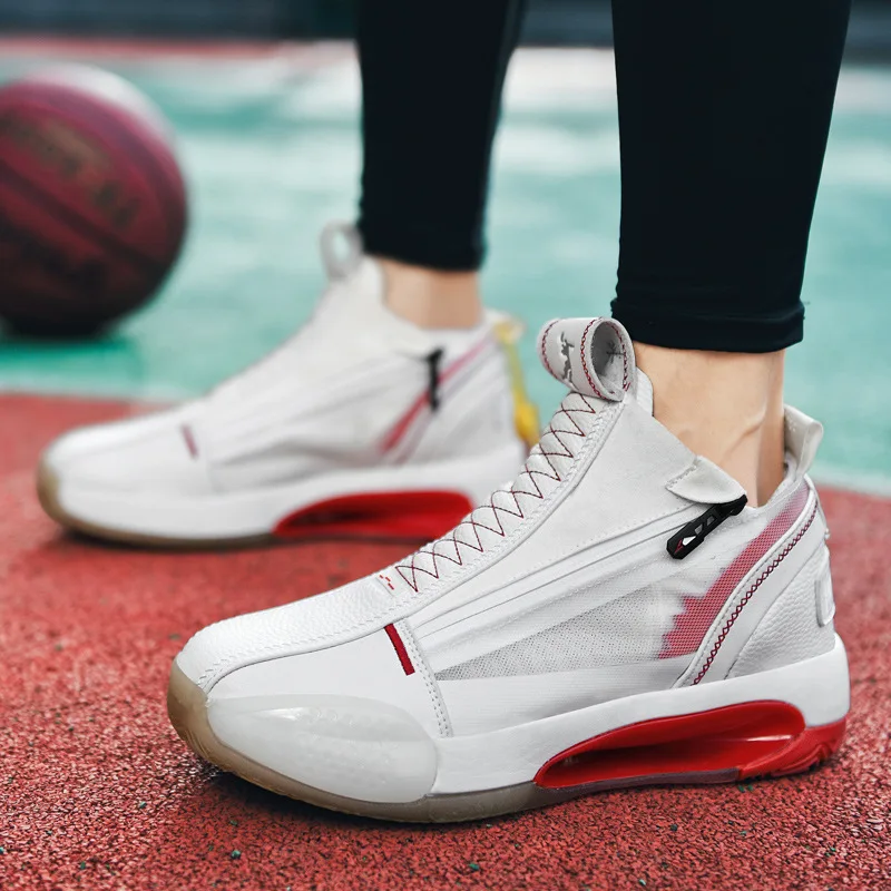 NEW Men Shoes Casual Sneakers High Top Air Basketball Tennis Male Student Teens Light Net Breathable Running Travel Large Size