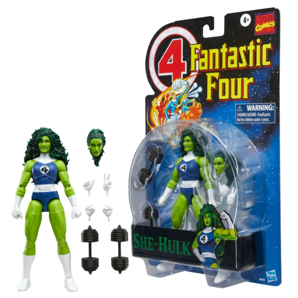 

Hasbro MARVEL LEGENDS SERIES SHE-HULK 6-inch Scale Fantastic Four Figure with 7 Accessories for Birthday Chirtsmas Gift G0630