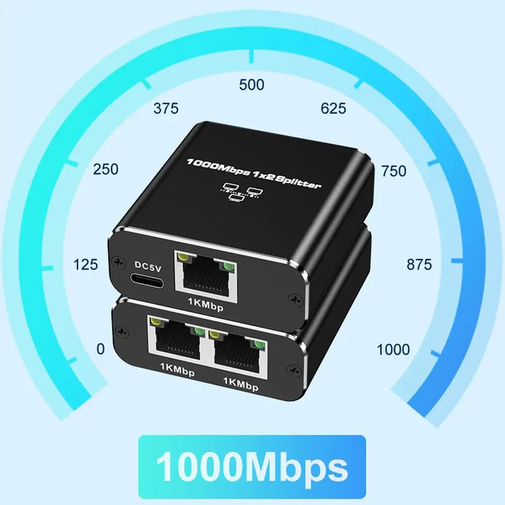 ネットワークスプリッター1〜2, 1000Mbps,rj45,ギガビット8p8c,エクステンダー,インターネット拡張,インターネットプラグ,y0m5