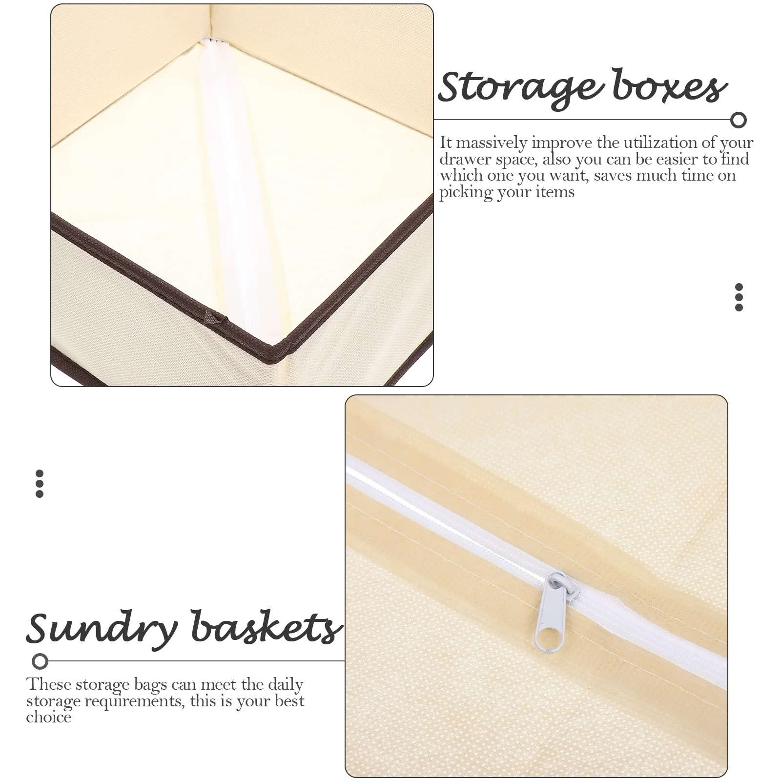 

6pcs Drawer Type Folding Non-Woven Underwear Storage Box Bra Organizer Clothes Container Household Sundry Basket Wardrobe Case