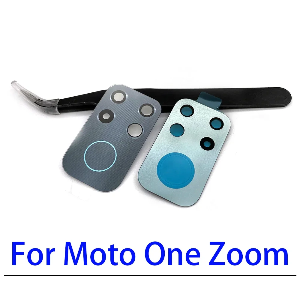 NEW Rear Back Camera Glass Lens Cover With Ahesive Sticker For Moto One Zoom Fusion Plus Hyper Vision Action Macro