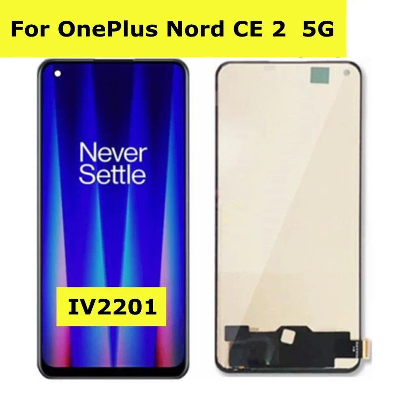 

6,43 "для OnePlus Nord CE 2 5G IV2201 ЖК-дисплей с цифровым преобразователем сенсорного экрана в сборе для OnePlus Nord CE2 ЖК-дисплей