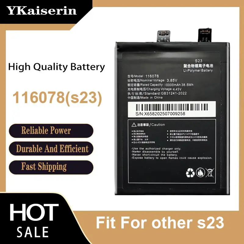 Fit For Other s23 116078 s23 Hardwearing Mobile Phone Battery 10000mAh Prolonged Performance
