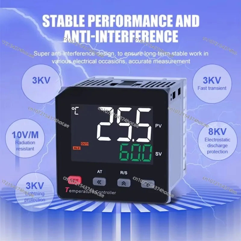 Intelligent Thermostat Mode Temperature Controller, Multi-loop 220V DC 24V Pulse Temperature Controller