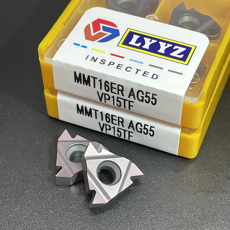 Режущий инструмент MMT16IR MMT16ER AG55 AG60 VP15TF ER6020 US735 CNCThread, твердосплавный инструмент MMT 16ER 16IR, токарный инструмент