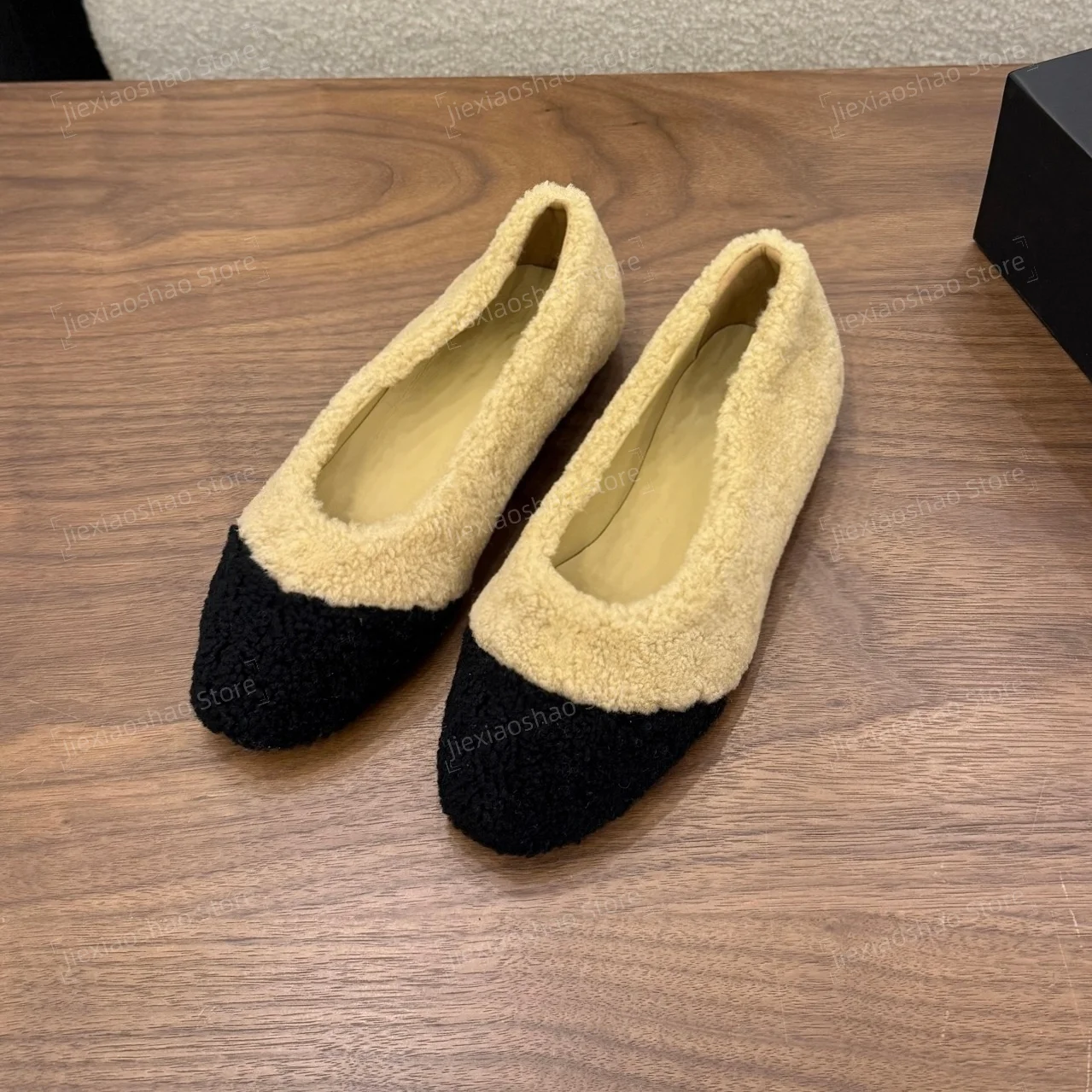 2026 Newest Collection Autumn Winter Wool Ballet Dance Shoes Slip-Ons Mules Boat Shoes Mary Janes Exclusive Lazy Loafers