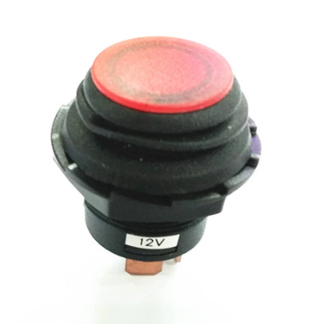 

2 шт./партия, водонепроницаемый кнопочный выключатель с лампой, 10 А, 12 В постоянного тока