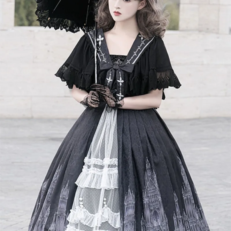 Lolita Skirt Halloween Gothic Dark Vintage Court Dress