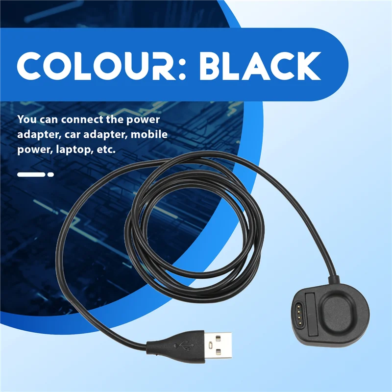 ABDE-شاحن ساعة ذكية لـ Suunto 7 كابل شحن USB مغناطيسي 39.37 بوصة/100 سنتيمتر ملحقات شاحن الساعة الذكية