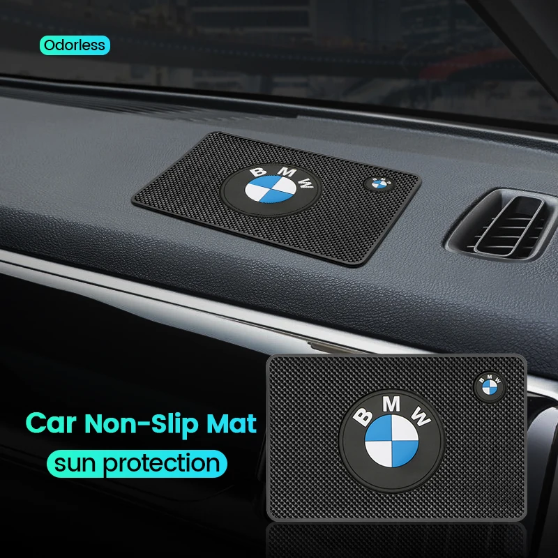 Car Dashboard Anti-Slip PVC Mat Auto Non-Slip Storage Pad Accessories For BMW M Performance E46 E49 F30 F80 E36 E46 E93 E92 F34