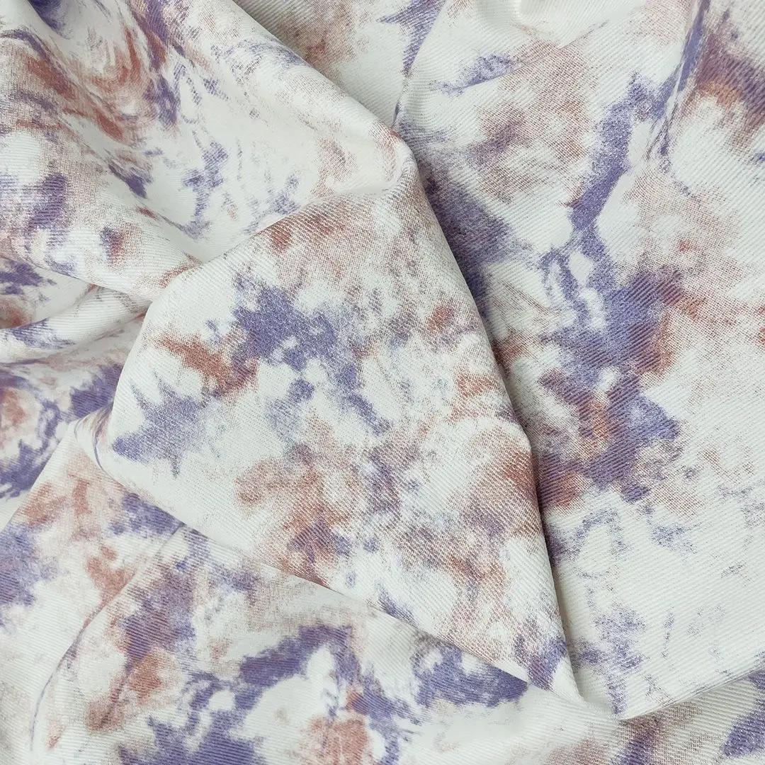 Tie Dye Denim Fabric for Clothing DIY Handmade Apparel Material Patchwork Needlework Sewing Accessories Outwear Fabrics Harajuku