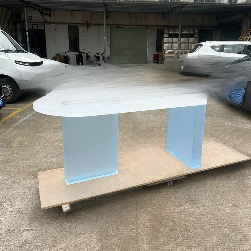 Acrylic Modern Simple Frosted Table Household Nakajima Desk Bedroom Desk Office Negotiation Table Living Room Dining Table