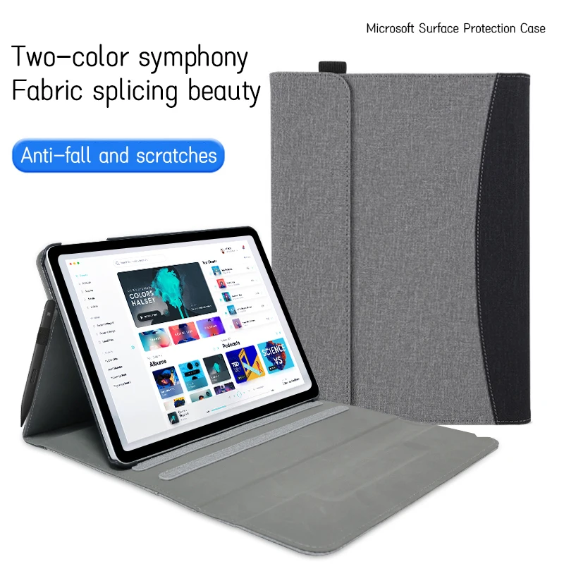 Tablet Case for Microsoft Surface Pro 12 2025 Stand Cover Fabric PC Case for Surface Pro 12 inch 2025 2-in-1 Laptop Shell