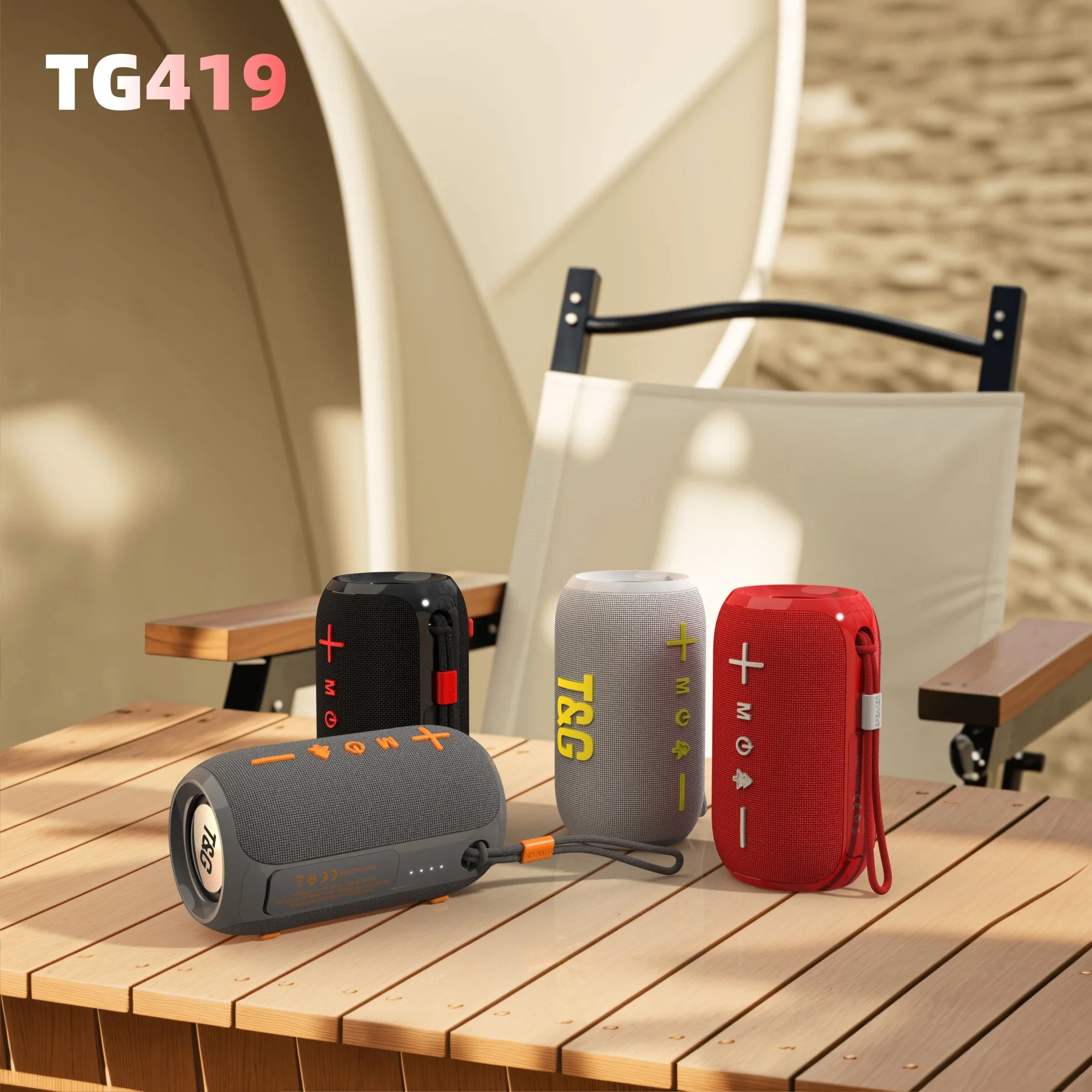 

Portable Outdoor Waterproof TG419 Bluetooth Speaker Mini Handheld Wireless TWS Card Insertion Small Soundbox for Outdoor Use