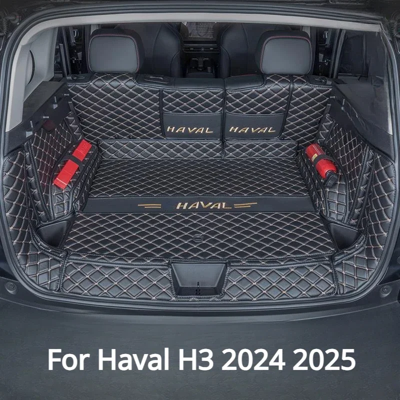 

For Haval H3 2024 2025 Accessories Car Boot Mat Rear Trunk Liner Cargo Leather Tray Protector Accessories Mats