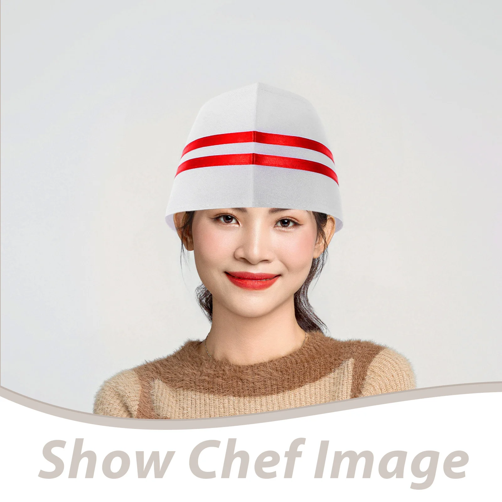 Gorro de Chef Unisex, gorro de cocina de poliéster reutilizable para restaurante, hornear, cocina, servicio de comida, Ropa de Trabajo, cómodo y transpirable, 6 uds.