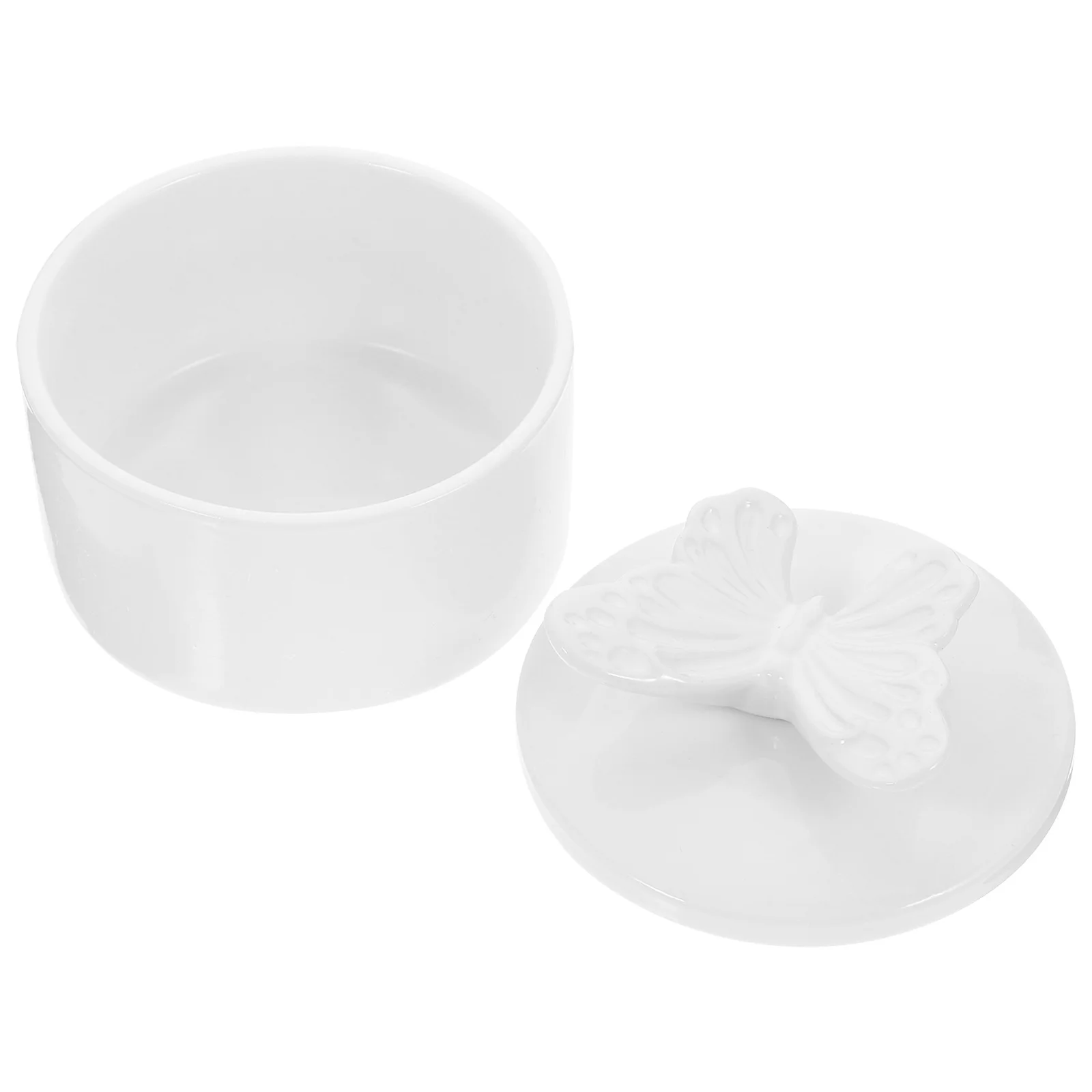 세라믹 보석 정리함 뚜껑이 있는 간단한 형태의 컨테이너 목걸이 귀걸이 보관 전시용 세라믹 보석함