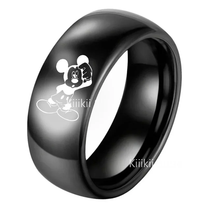 Disney Mickey Couple Ring Cartoon Cute Mickey Mouse Fashion Boy Girl Jewelry Accessories Prom Birthday Couple Gift Halloween New