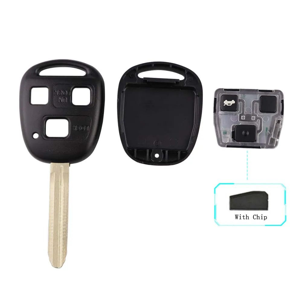 304/314/315/433Mhz Remote Car Key For Toyota Yaris Camry Corolla Avensis Carina Rav4 Prado Tarago Lexus ES RX 4C 4D67 4D68 Chip