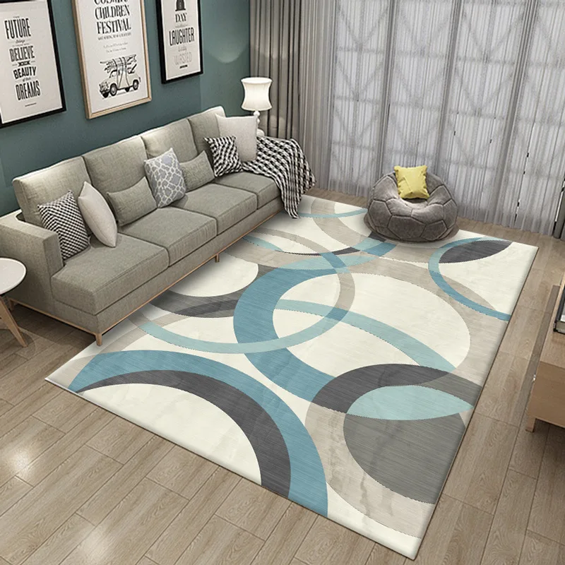 

vikama ins style Modmetry living room carpet Crystal velvet bedroom carpet non-slip mat at the door coffee t
