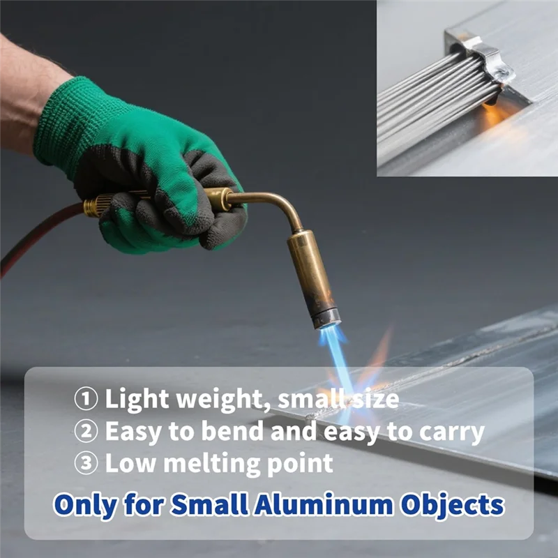 B84B-قضبان لحام ألومنيوم ذات درجة حرارة منخفضة 60 قطعة - 1/16 بوصة × 13 بوصة أعواد لحام منخفضة الذوبان (572 ° ف إلى 752 ° F)، ليس لحام القوس #3