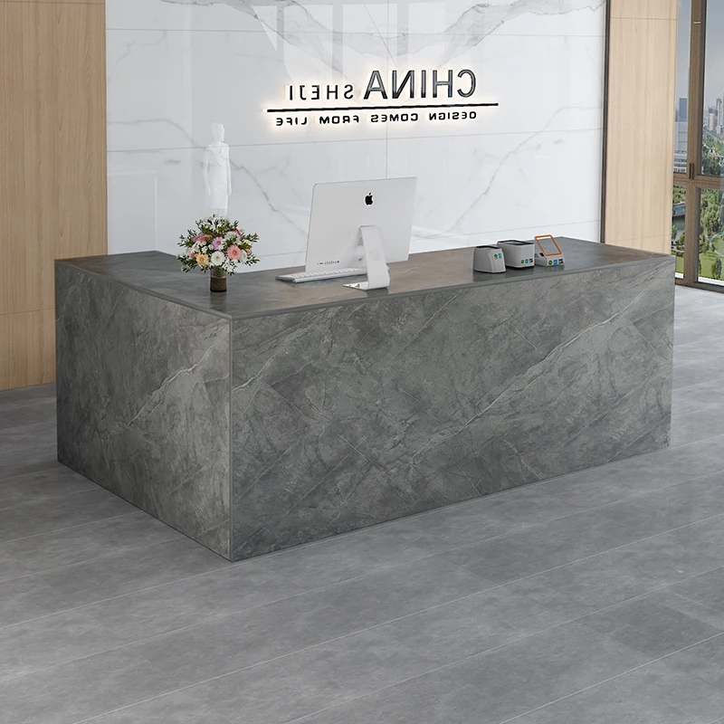 

Italian Aesthetic Reception Desk Counter Simple Modern Office Decorations Reception Desk Counter Cashier Luxury Office Furniture