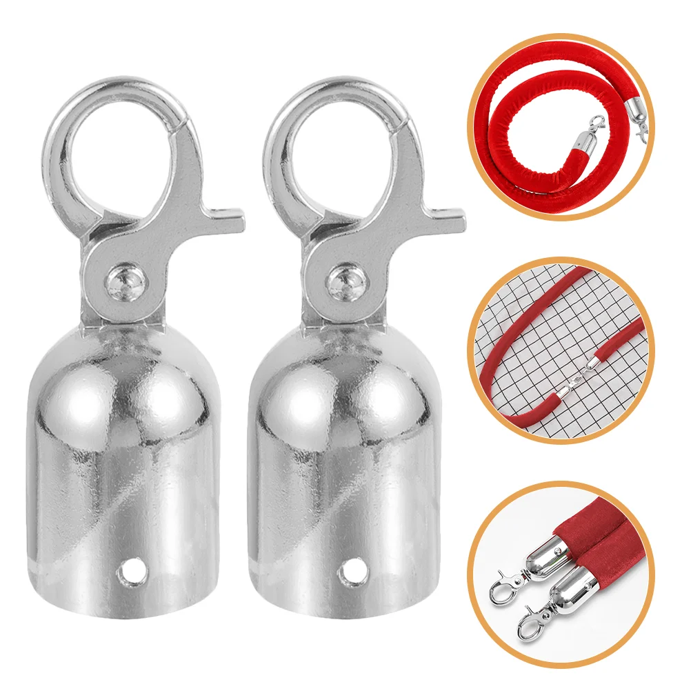 2 Pcs Rope End Stop Cap Decking Fittings Bracket Stopper Cord Locks Hanger Holder Snap Limiter Hook