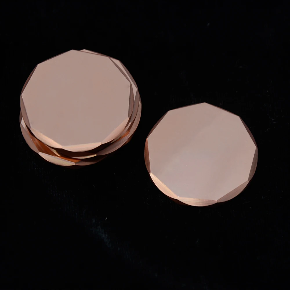 حواف معدنية مطحونة بجوانب متعددة ، فراغات عملات معدنية ، علامات حفر على كرات الجولف من النحاس ، سميكة ، 5 من 50