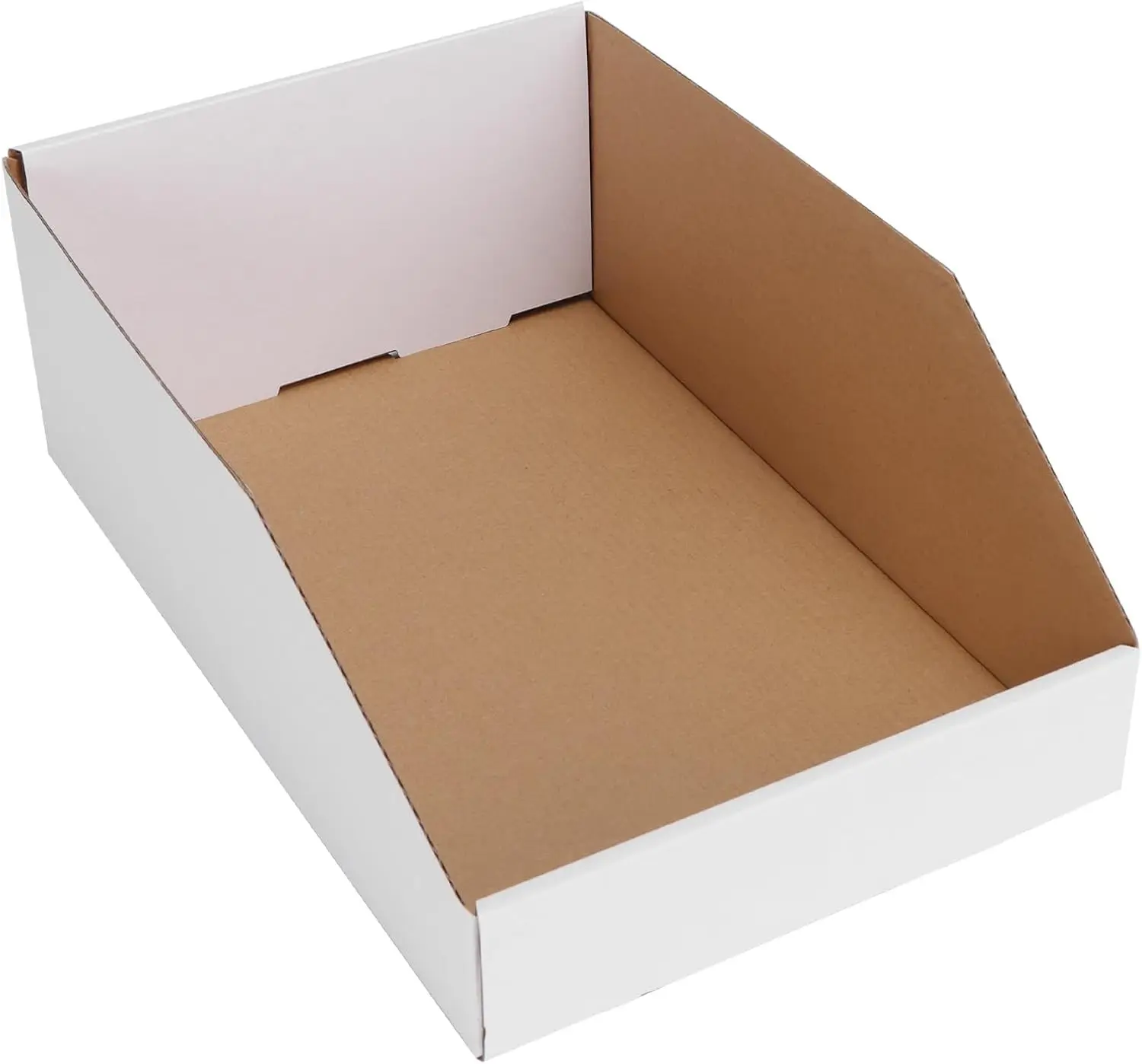 

Cardboard Boxes 12x8x4.5 inch, 35 Pack Corrugated Storage Bins for Shelves, Garage and Office Organization