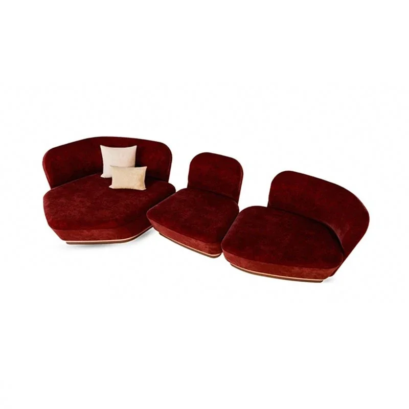 Light luxury high-end living room home high-end villa large flat multi-person combination sofa