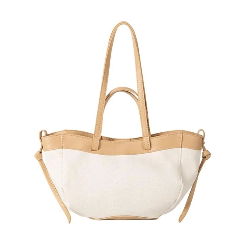 

A3PE Large Capacity Canvas Handbag Work Bag Trendy Shoulder Bags Purse Handbag with Closure for Shopping Beach