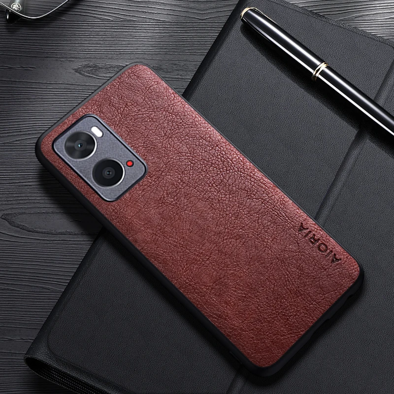 Case For Oppo A96 A36 A76 A77S A95 F19S A57S S57E 4G 5G Simple Design Luxury Leather Business Cover For Oppo A57 4G 5G Case