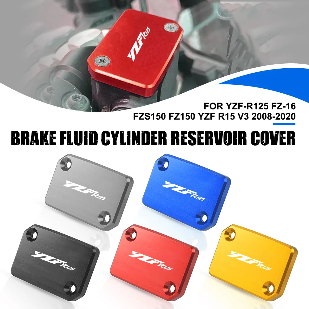

Front Rear Brake Cylinder Fluid Reservoir Cover Cap Motorcycle For YAMAHA YZF-R125 FZ-16 FZS150 FZ150 YZF R15 V3 2008-2019 2020