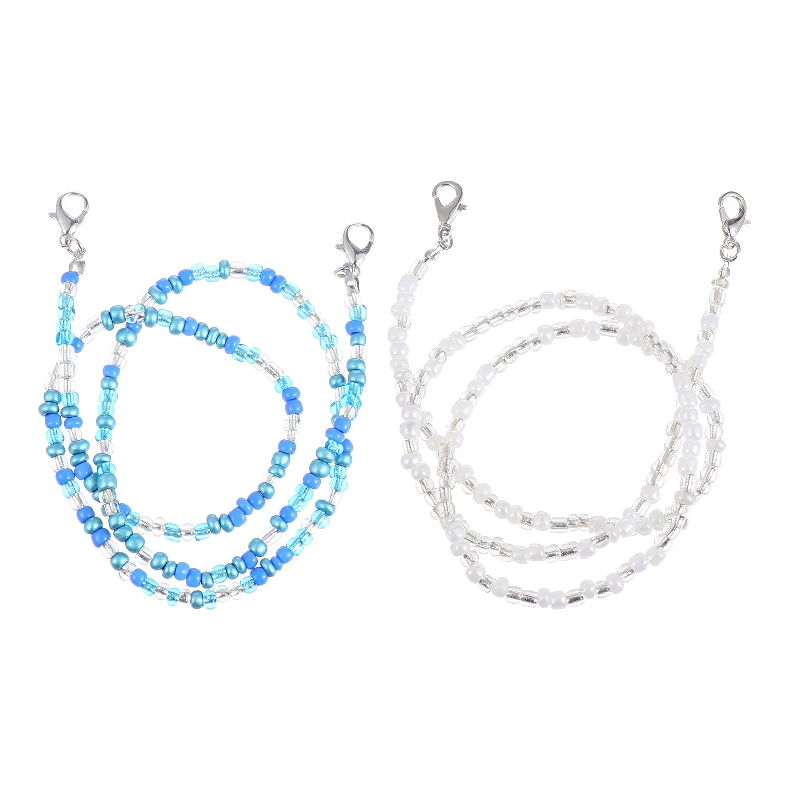

2pcs Mask Anti-lost Lanyard Eyeglass Chain Lightweight Durable Hanging Necklace for Glasses Practical Use Store