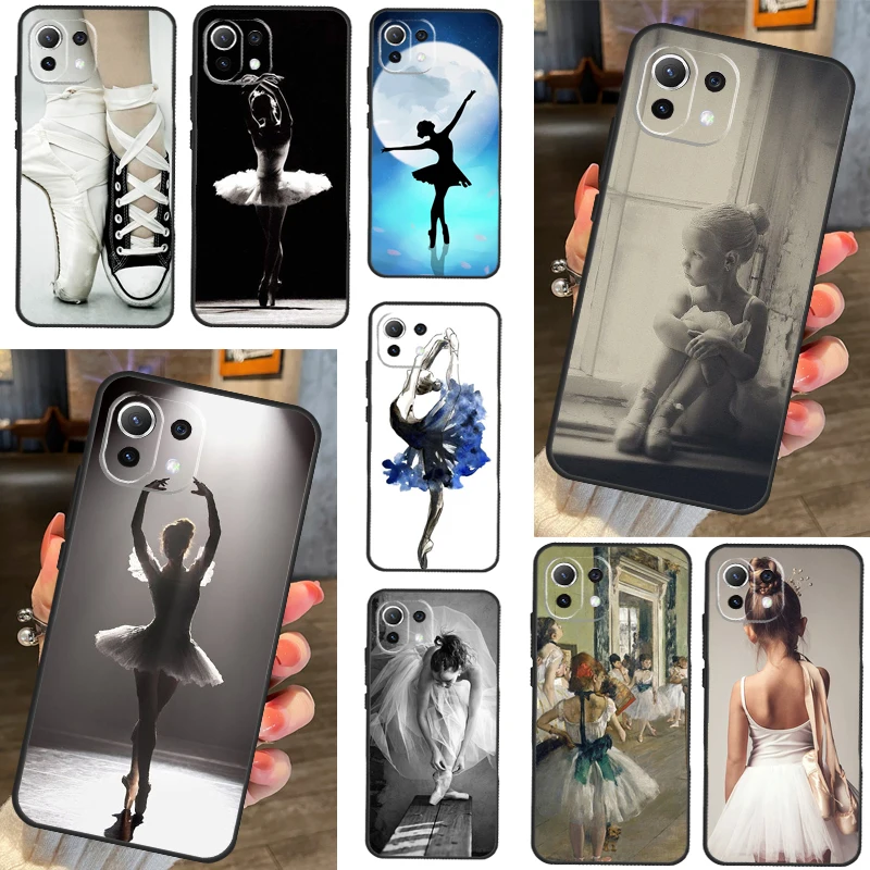 Ballerina Girl Dancing Case For POCO F5 X5 Pro X3 Pro M5 F3 F4 X4 GT Cover For Xiaomi 13 Pro 12T 11T 11 12 Lite