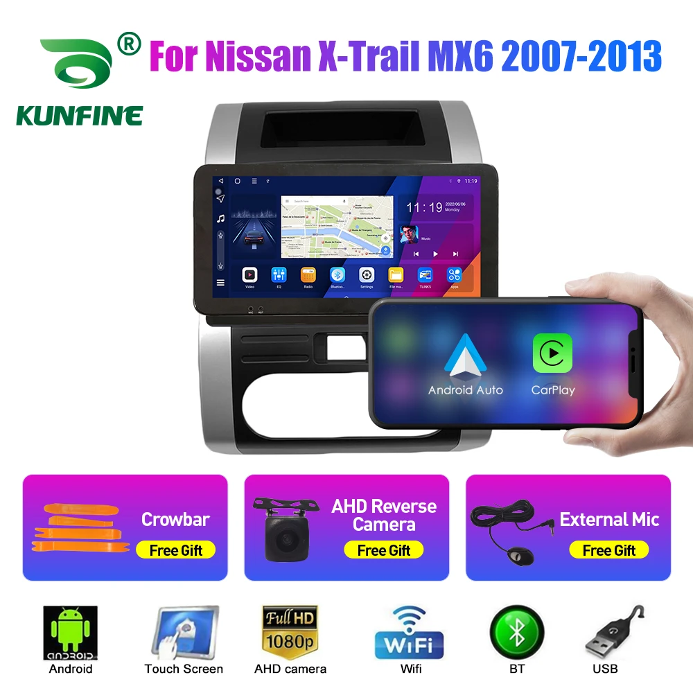 

Автомобильный радиоприемник 10,33 дюйма для Nissan X-Trail MX6 2007-2013 2Din Android Octa автомобильный стерео DVD GPS-навигатор плеер QLED экран Carplay