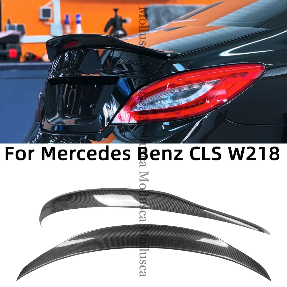 

For Mercedes-Benz CLS C218 W218 PSM Style Carbon Fiber Rear Spoiler Trunk Wing 2011-2019 FRP honeycomb Forged