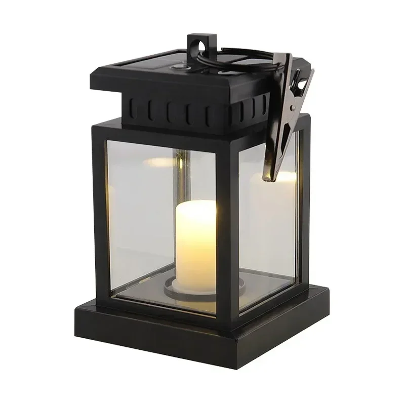 

1pcs Garden Decor Outdoor Solar Lights Retro Palace Lantern Lights Hanging Candle Lamps Landscape Lighting Floor Lights