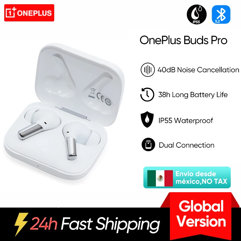 OnePlus Buds Pro Global Version Noise Cancelling Earbuds TWS Wireless Bluetooth Earphone For Oneplus 11 10 Pro 10T 9 Pro 9RT