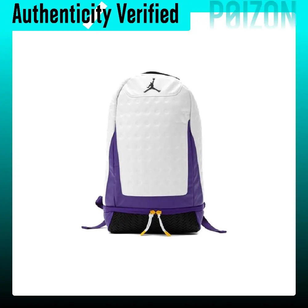 Jordan Polyester Laptop Bag, Basketball Bag, Backpack Unisex Lakers Colorway/Purple & Gold 9A1898-P6N
