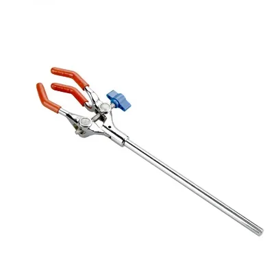 Head Clamp for Lab Use Burette Stand Glass Distilling Three Finger Clamp fast shipping