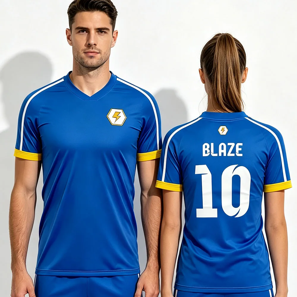 Inazuma Eleven Football Tee Customizable Loose O-neck Men's Jersey Short Sleeve Cosplay Graphic Print T-shirt Unisex Streetwear