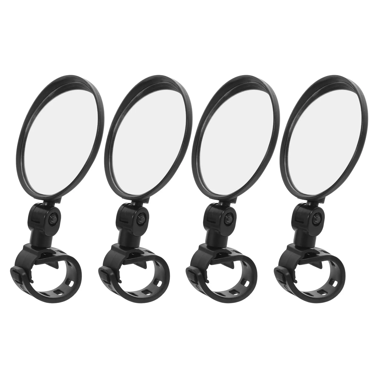 

4Pcs Bicycle Rearview Mirrors Set 180 Degree Adjustable Wide Angle Mirror with Convex Lens for Road Mountain E-Bike Handlebar