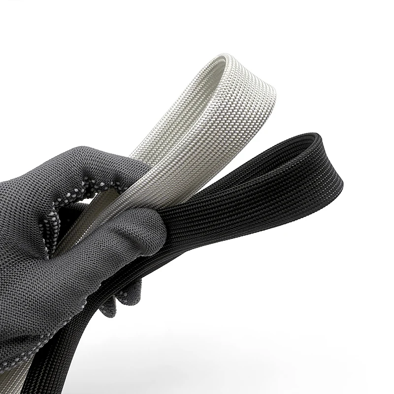 

2/5 м белый/черный плетеный рукав из стекловолокна 600 ℃ 1-35 мм изоляционная термостойкая защитная трубка из стекловолокна с химически стойкой