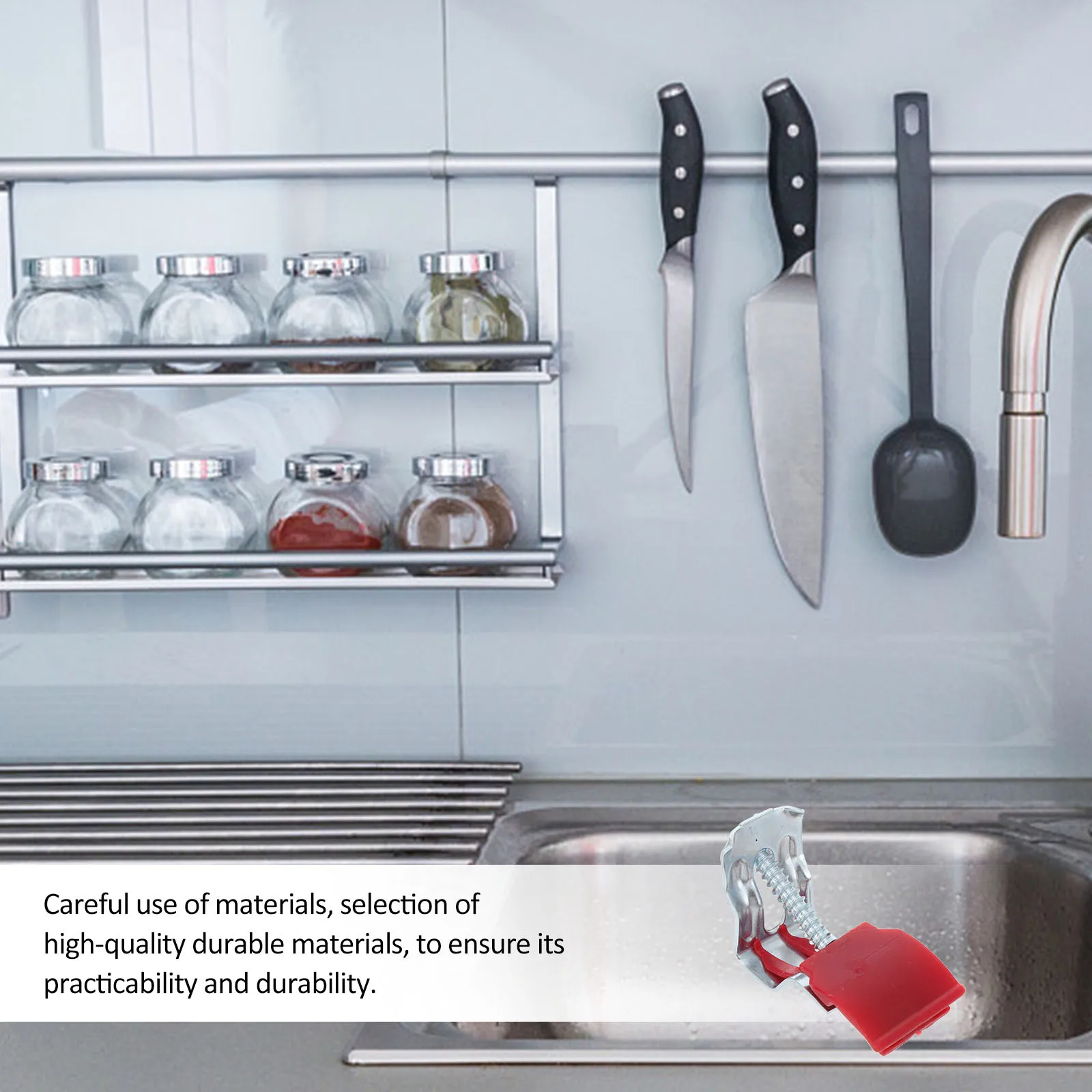 

10 шт. кухонные монтажные зажимы износостойкие пластиковые монтажные зажимы из марганцевой стали для принадлежностей для раковины кухонные аксессуары