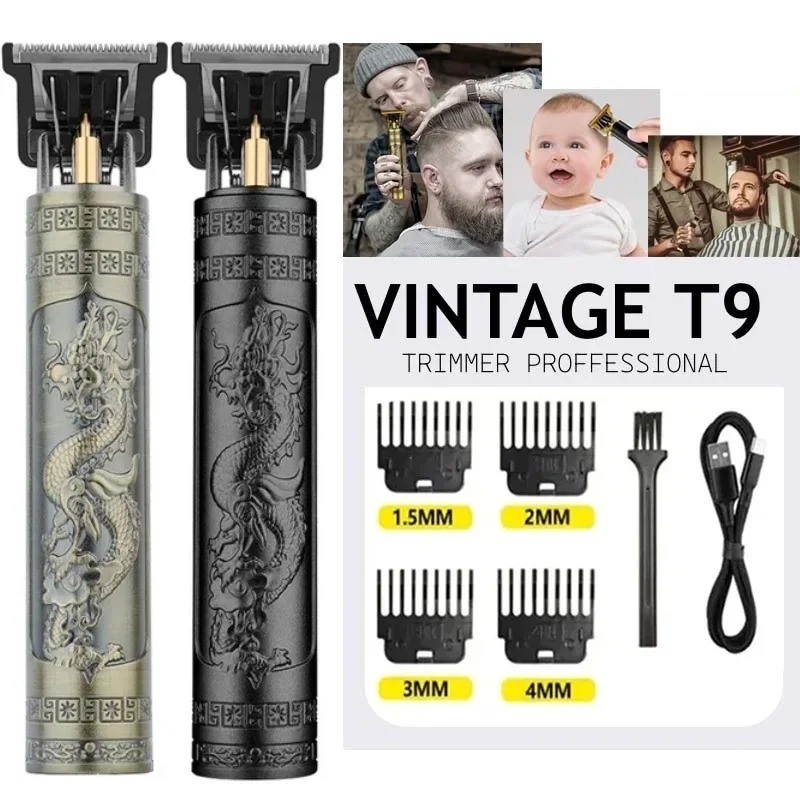 T9 Usb Elektrische Haarsnijmachine Oplaadbare Kapper Scheerapparaat Voor Mannen Kapper Professionele Baard Trimmer