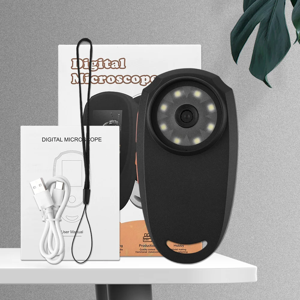 Dermatoscope Skin Analyzer Machine Digital Microscope Camera WiFi Wireless Electron Scalp Detection Pores Magnifier Facial view 2